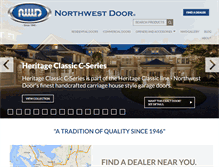 Tablet Screenshot of northwestdoor.com
